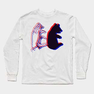 3D Shadow Puppet - BABY BEAR Long Sleeve T-Shirt